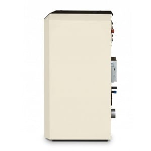 Pachet termosemineu cu peleti Termax Kamin ECO, 30 kW, 220 mp, buncar peleti 55 kg, volum apa 49 litri, diametru cos fum ⌀80 mm, vas expansiune si pompa recirculare incluse, Sursa KOPH 700 W + Stecher Schuko cu protectie la joasa si inalta tensiune, Crem - Img 5