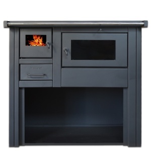 Pachet Termosoba pe lemn Termax Culina, 12.05 kW, evacuare pe dreapta, cuptor integrat, randament 85.29%, 80 m², Calorifere, Pompe Recirculare, Grup siguranta, Vas expansiune, Robineti tur/retur, Aspirator cenusa, Boiler termoelectric Tesy 80 litri - Img 2