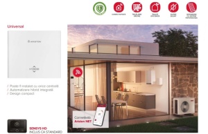 Pompa de caldura Ariston Nimbus M Hybrid 120NET R32, 14.3 kW, Wi-Fi, Alimentare Monofazica, Monobloc, Inverter - Img 7