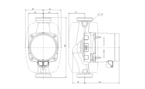 Pompa de circulatie Grundfos Alpha2 L 25-40 180, H max. 4 m, Q max. 2.4 mc/h, PN 10, 230V - Img 5
