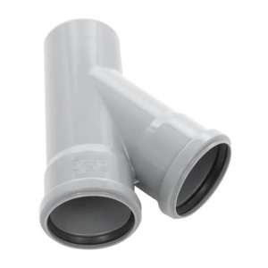 Ramificatie polipropilena, pentru scurgere, Ø 110/50 mm, 45° - Img 3