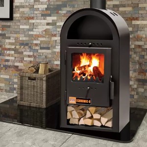 Semineu pe lemne, brichete, carbune Economic BS 9 kW