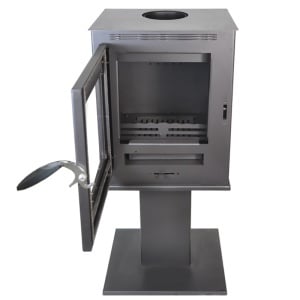 Soba pe lemn Termax Vesta cu picior, 9.47 kW, randament 84.32%, 60 m², Antracit - Img 3