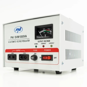 Stabilizator de tensiune monofazat cu servomotor PNI-SVM-1K, 1000VA / 800W