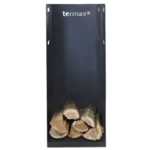 Suport lemne foc metalic Termax XL cu design vertical si robust, 100 x 40 x 36 cm - Img 1
