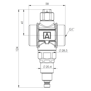 Ventil protectie anti-inghet Afriso 1” AAV, pentru pompe de caldura, 1710000 - Img 6