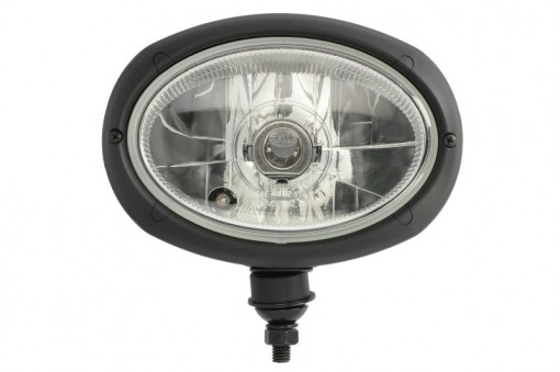 Far universal stanga/dreapta (H4/T4W, 12/24V, latime 207mm, inaltime 162mm, transparent, negru)