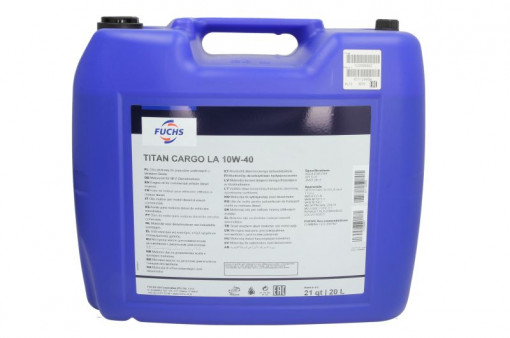 Ulei motor TITAN (20L) 10W40 CI-4; ACEA E6; E7; E9; DEUTZ DQC IV-10 LA; JASO DH-2; MACK EO-N; MAN 3271-1; MAN 3477; MB 228.51; RENAULT RLD-2; VOLVO VDS-3