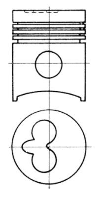Piston (diametru 90mm, STD) DEUTZ FENDT 1 / 2 / 3 / 4 / 5 KD110,5-3/KD110-5 dupa 1961
