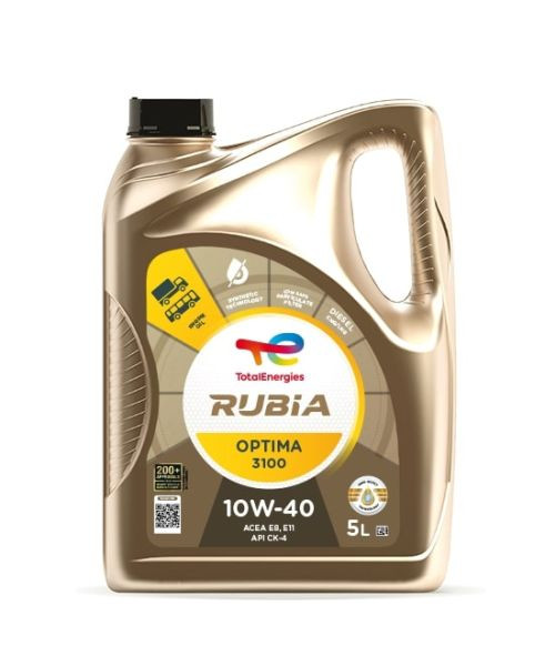 Ulei motor RUBIA OPTIMA (5L) 10W40 CH-4; CI-4; CI-4+; CJ-4; CK-4; ACEA E11; E6; E7; E8; E9; CUMMINS 20086; DAF; IVECO TLS CK-4; IVECO TLS E9; MACK EO-S 4.5; MAN 3271-1; MAN 3477; MB 22