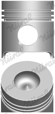 Piston (diametru 100mm, STD) AGRIFULL 40, 50, 66, 70; CASE IH JX; FIAT 100-XX, 45-XX, 55-XX, 65-XX, 70-XX, 72-XX, L, TL; FIATAGRI 100, 40, 50, 60, 70, 80, F 8035.01-8065.16