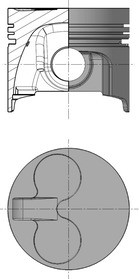 Piston (diametru 77,5mm, +0.50,00) PERKINS