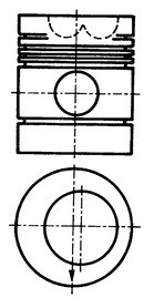 Piston (diametru 91,48mm, STD) IVECO; MASSEY FERGUSON; PERKINS
