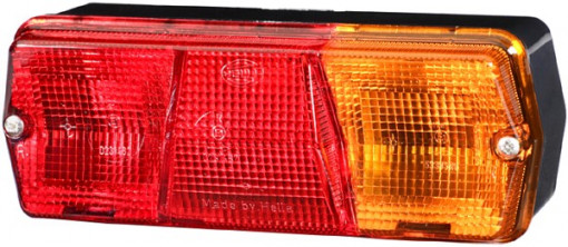Lumina stop spate dreapta semnalizare galben culoare sticla rosu potrivit pentru Mercedes 406-613 (-12/85) 12.0 V/24.0 V P21W / R10W