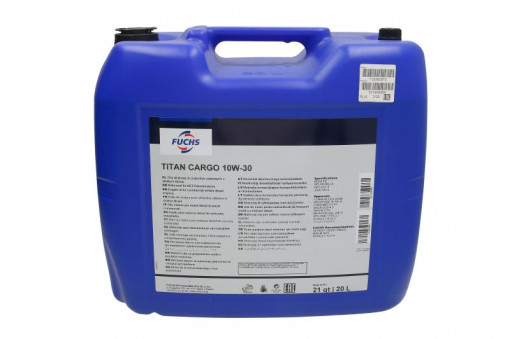 Ulei motor TITAN (20L) 10W30 CJ-4, CK-4; ACEA E9; DETROIT DIESEL 93K222; MAN 3575; RENAULT RLD-4; VOLVO VDS-4.5