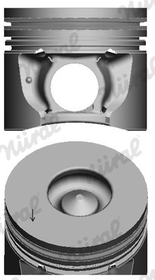 Piston (diametru 82,5mm, STD) PERKINS 4.236 FORD FOCUS I BHDA-C9DC 1998-2005
