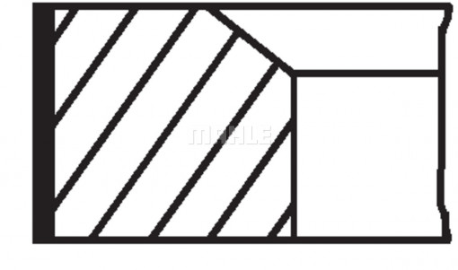 Set segmenti piston (91,48mm 2,36-2,36-2,36-4,747) CATERPILLAR V, VC; CLARK C, CY; CONVEYANCER SS; EICHER 3000; GEHL 5000; GROVE 20; HYSTER 100, 40, 60, 70, 80, H 3-53/4.203/AD4.203