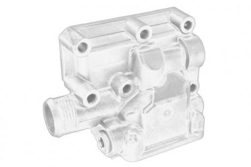 Thermostat housing PERKINS CASE IH C, CX, MX; MASSEY FERGUSON 300, 3000, 4000, 6000 1004-4-G4,0T
