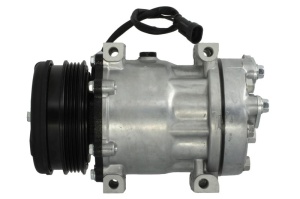 Compresor climatizare 12V potrivit CASE IH 110, 115, 120, 125, 130, 140; NEW HOLLAND 100ES, 110ES, TS100A 2WD, TS100A 4WD, TS110A, TS115A 2WD, TS115A 4WD, TS125A 2WD, TS125A 4WD (R134a)