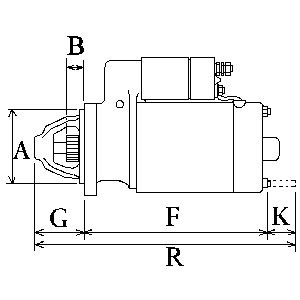 Electromotor (12V, 3kW) MAN TGA, TGS I, TGX I D2676440-D2676LF68 dupa 2004 - Img 3