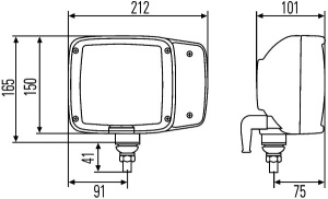 Far dreapta H3/H7/P21W/T4W, functii lumini: faza lunga, semnalizare, faza scurta, lumini pozitie, culoare semnalizare: portocaliu JOHN DEERE 9, 9020, 9030 dupa 2002 - Img 4