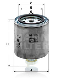 Filtru combustibil CASE IH JX; FIAT 100-XX, F; NEW HOLLAND TL 8055.05.000-8065.06.300 1984-2008 - Img 2