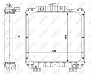 Radiator motor (cu rama) CASE IH JX; NEW HOLLAND TD 8035.25-NEF4(F4GE0454A) 01.02- - Img 3
