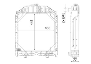Radiator motor potrivit CASE IH 55, 55 MAXXIMA, 55 T, 60, 60 STRADDLE MOUNT, 65, 65 MAXXIMA, 70, 70 2WD, 70 4WD, 70 MAXXIMA, 70 STRADDLE MOUNT, 70 U, 70 U MAXXIMA, 75, 75 MAXXIMA, 80 - Img 2