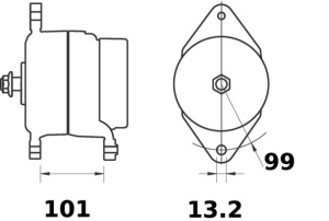 Alternator (14V, 150A, nou), FENDT 309 VARIO 2WD, 309 VARIO 4WD, 310 VARIO 2WD, 310 VARIO 4WD, 311 VARIO 2WD, 311 VARIO 4WD, 312 VARIO 2WD, 312 VARIO 4WD, 313 VARIO, 716 VARIO - Img 3