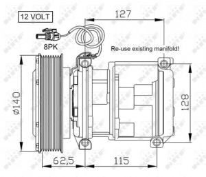 Compresor aer conditionat potrivit JOHN DEERE 100, 200, 300, 400, 4000, 500, 5000, 600, 6000, 700, 7000, 800, 8000, 900, 9000, CTS, S