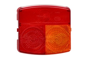 Elementul lampii spate Stanga (P21W/R10W, portocaliu/rosu, cu indicator, cu lumini frana, lumini parcare/pozitie, cu iluminare numar de inmatriculare, cantitate per