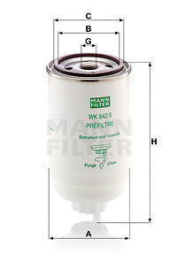 Filtru combustibil DEUTZ FAHR 10000, AGROPRIMA, AGROSTAR / AGROSTAR DX, AGROXTRA, D, DX 6R1100C30-F6L913 - Img 3