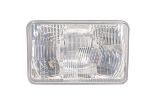 Lampa frontala Dreapta/Stanga (H4/T4W, manual, garnitura principala a becului, bec de 12V, culoare insert: cromat) potrivita Deutz Fahr AGROCLIMBER, AGROCOMPACT F