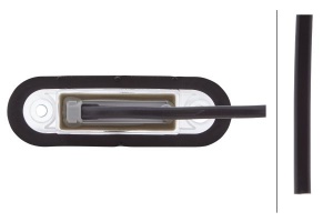 Lampa gabarit Dreapta/Stanga; Transparent; LED; inaltime 25,9; latime 79; sistem de rack; lungime cablu 5000; 12/24V - Img 2