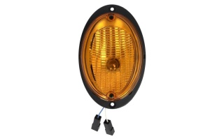 Lampa indicatoare spate Stanga (culoare sticla: portocaliu, P21W, cu soclu bec)
