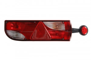 Lampa spate Dreapta (P21W/PY21W/R5W, 24V, rosu/transparent, cu indicator, lampa anti-ceata, lampa mers inapoi, cu lumini frana, lumini parcare/pozitie, garda din fata, garda din spate)