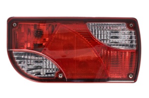 Stop Dreapta (P21W/PY21W/R5W, 12/24V, rosu/transparent, cu indicator, lampa anti-ceata, lampa mers inapoi, cu lumini frana, lumini parcare/pozitie, cu iluminare numar de inmatriculare, reflecto
