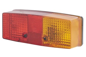 Stop Dreapta potrivit FENDT 100, 200, 300, 600 dupa 1972 (P21W/R10W, 12/24V, cu indicator, cu lumini frana, lumini parcare/pozitie, cu iluminare numar de inmatriculare, fara reflector)