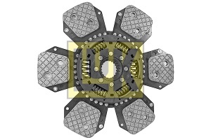 Disc ambreiaj ceramica potrivit DEUTZ FAHR 4.61, 4.68, 4.71, 4.78, 6.08, 6.11, 6.21, 6.28, 6.31, 6.38, DX 4.61, DX 4.71, DX 6.11, DX 6.31 (327mm, numar adaptori: 6) - Img 3