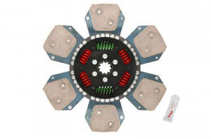 Disc ambreiaj ceramica potrivit JOHN DEERE 1641, 2040S, 2140, 2140DT, 2141, 2251, 2251N, 2351, 2355N, 2541, 2555, 2650, 2650F, 2651, 2750 2WD, 2750 4WD, 2755 (328mm, numar adaptori: 6) - Img 2