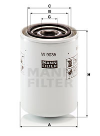 Filtru ulei (insurubabil) CASE; NEW HOLLAND CASE IH 440, 105 F, 105 N, 105 V; NEW HOLLAND T4040F, T4050F, T4050N, T4050V, T4060V, TK 4050, TK 4050 M, TK 4060 - Img 2