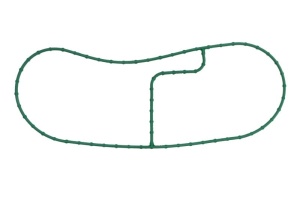 Garnitura radiator ulei 6090 potrivita John Deere 7250 R, 7260 R, 7270 R, 7280 R, 7290 R si alte modele