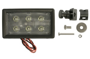 Lampa de lucru (30W, 1700lm, numar elemente LED 6) potrivita John Deere 7200, 7210, 7400, 7410, 7510 si alte modele - 6.0 pini