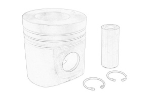 Piston (diametru 95mm), CASE IH 48, 48 A, 50, 60; LANDINI 50, 55, 60 V REX; MANITOU MSI30D; MASSEY FERGUSON 231 S, 241 S, 2210, 2220, 3315, 4215, 4220, 4315; MC CORMICK CX 50, V 60, V 65