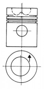 Piston (diametru 98,48mm, STD; PERKINS 6.354.4; A 6.354.4) PERKINS URSUS 3000; BROYT X; CLARK 40; HANOMAG 30, L; HYSTER H; JCB 800; LANDINI 9000 6.354-T4.236 - Img 2