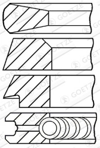 Set segmenti piston 3-26-8-5) potrivit FENDT 1 / 2 / 3 / 4 / 5, 200, 300, 80, F; ABG ALEXANDER, BV, MAW, PUMA, TITAN, WZ; AHLMANN A, AF, AS; ATLAS 1000, AB / AB 02 1104A-44-P4000 (100mm (STD)