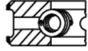 Set segmenti piston potrivit URSUS 10000, 8000, 9000; LANDINI 5, GLOBALFARM, REX / REX ORCHARD / REX VINEYARD, TECHNOFARM; MC CORMICK C, C-MAX, F 1104D-44/1104D-44T (105mm 2, 5-2, 5-3, 5) - Img 3