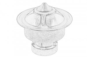 Termostat sistem racire potrivit JOHN DEERE 110, 1165, 1175, 1175H, 1175HY, 210, 300, 310, 310L, 315, 320, 330, 430, 410L, 420, 520, 530, 5080G 2WD, 5080G 4WD, 5080GF 2WD, 5080GF 4WD