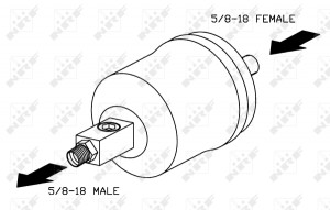 Uscator aer conditionat potrivit CASE IH MAGNUM; JOHN DEERE 6000, 7000 4039TL004-6081T (diametru: 102mm, inaltime: 200mm)