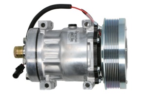 Compresor climatizare 12V potrivit CASE IH 235, 260, 290, 315, 340, 370; NEW HOLLAND T8.300, T8.330, T8.360, T8.390, T8.420 (R134a) - Img 3